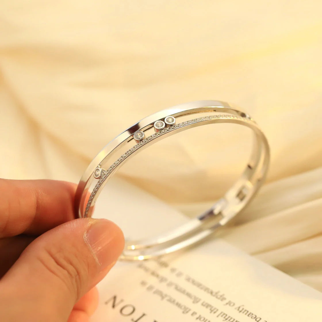 [Dream]Move Romane Diamond Bangle Bracelet