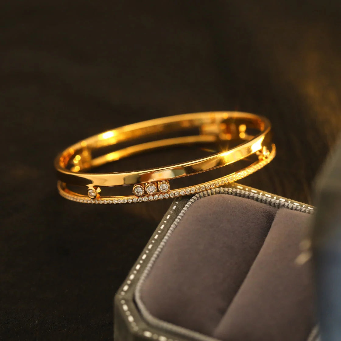 [Dream]Move Romane Diamond Bangle Bracelet