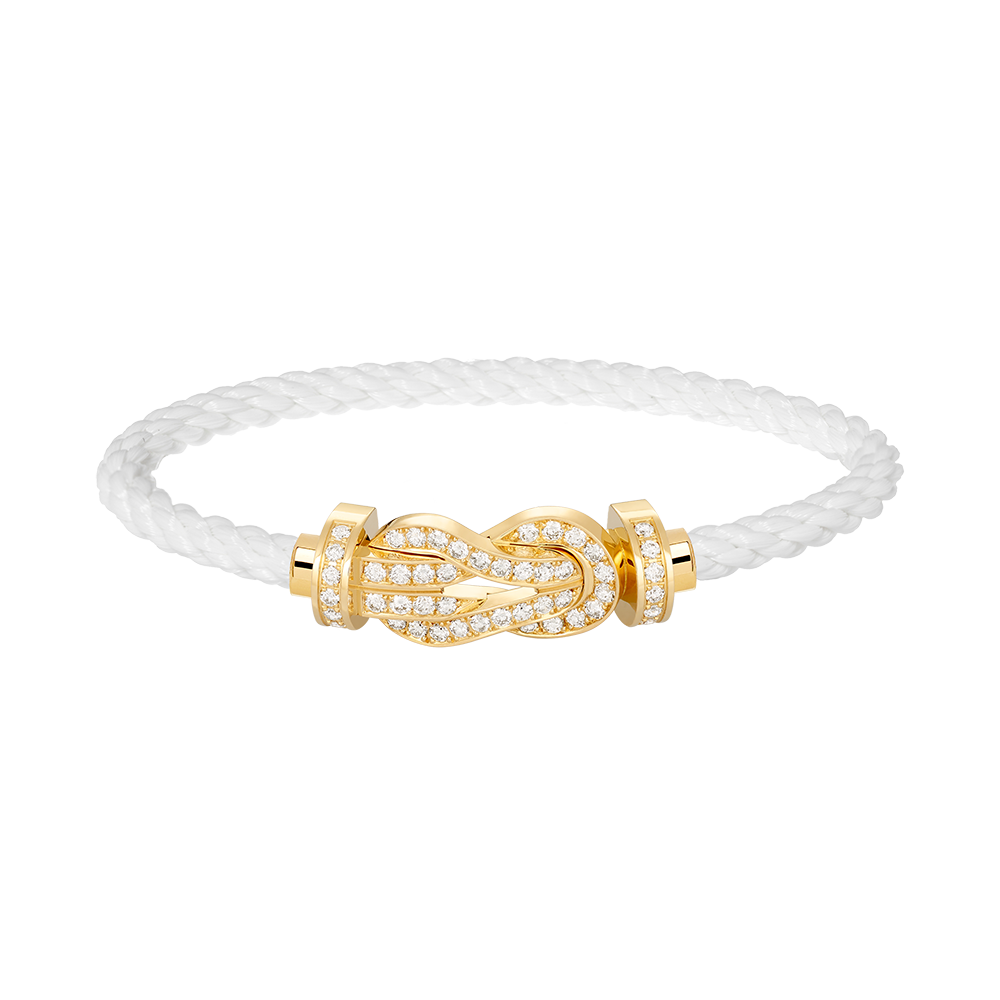 Dream CHANCE LARGE 8 FIGURE BUCKLE FULLDIAMOND BRACELET GOLD