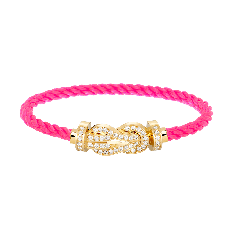 Dream CHANCE LARGE 8 FIGURE BUCKLE FULLDIAMOND BRACELET GOLD