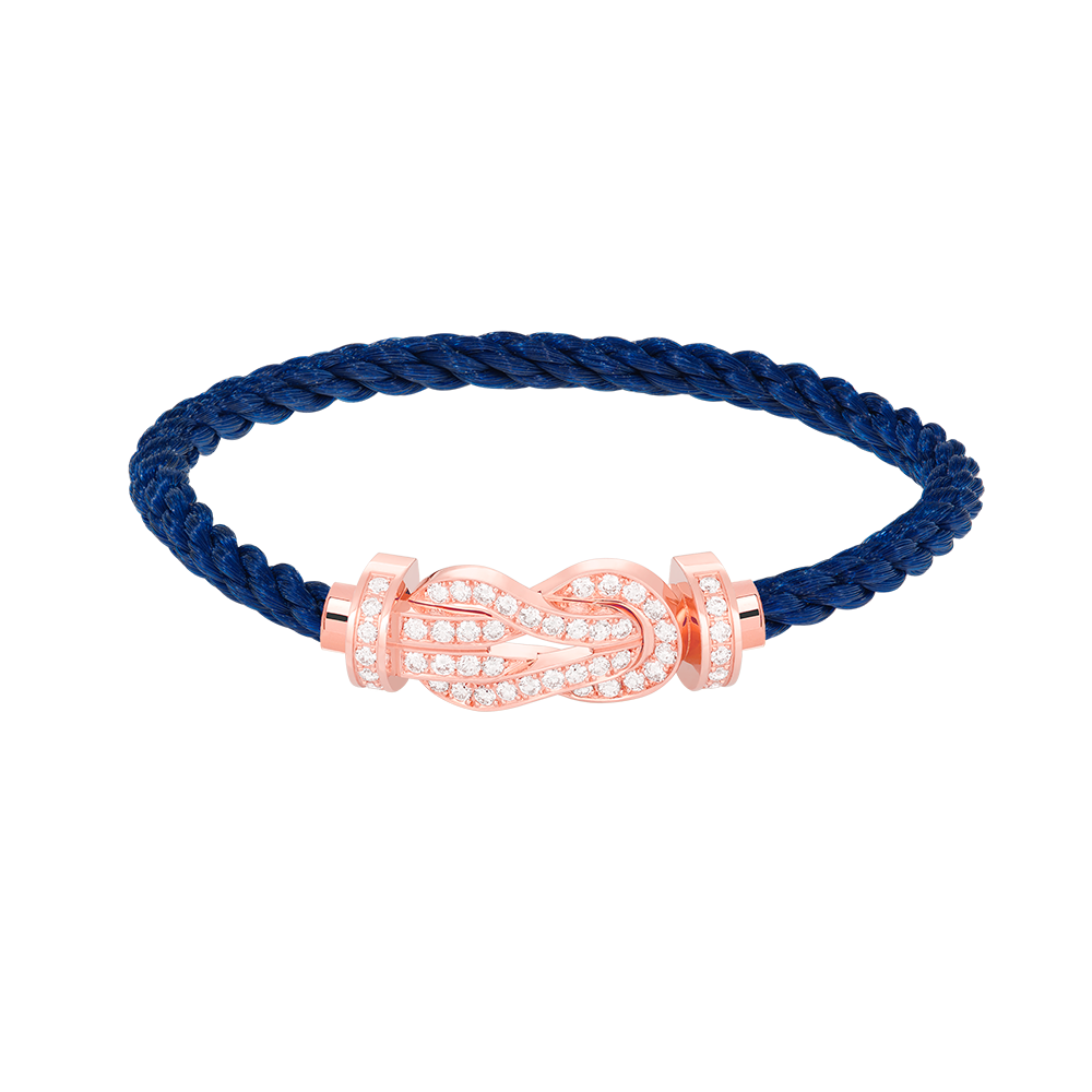 Dream CHANCE LARGE 8 FIGURE BUCKLE FULL DIAMOND BRACELET ROSE GOLD