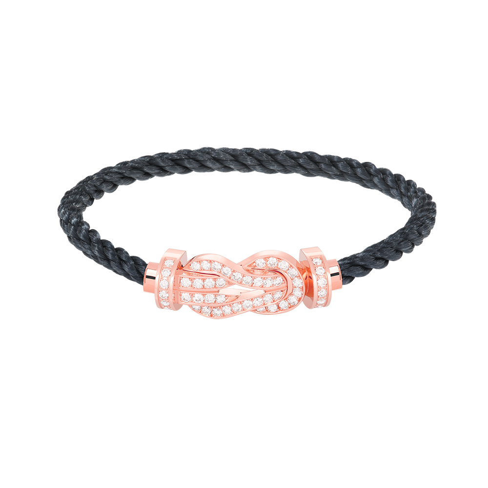 Dream CHANCE LARGE 8 FIGURE BUCKLE FULL DIAMOND BRACELET ROSE GOLD
