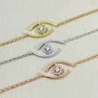[Dream] Lucky-Eye-Armband mit Pavé-Diamanten