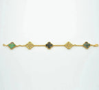 [Dream ]New CLOVER 5 MOTIF GRAY MOP BRACELET COLLECTION