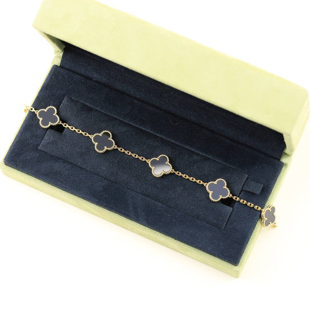 [Dream ]New CLOVER 5 MOTIF ONYXS BRACELET COLLECTION