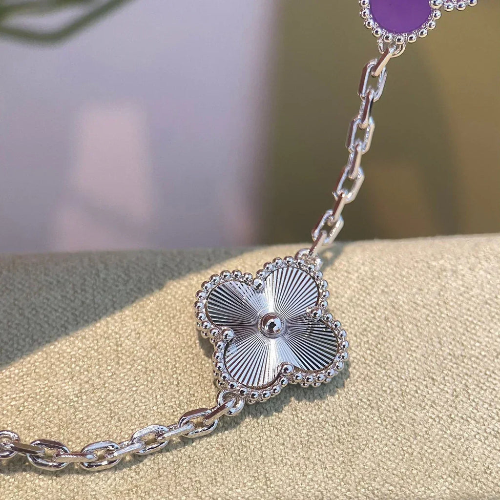 [Dream ]New  CLOVER 5 MOTIF VIOLET BRACELET COLLECTION