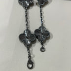 [Dream ]New CLOVER 5 MOTIF BLACK BRACELET