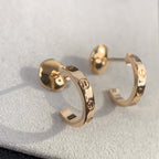 Dream LOVE EARRINGS 2.65MM PINK GOLD