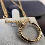 Dream JUSTE NECKLACE PINK GOLD DIAMONDS