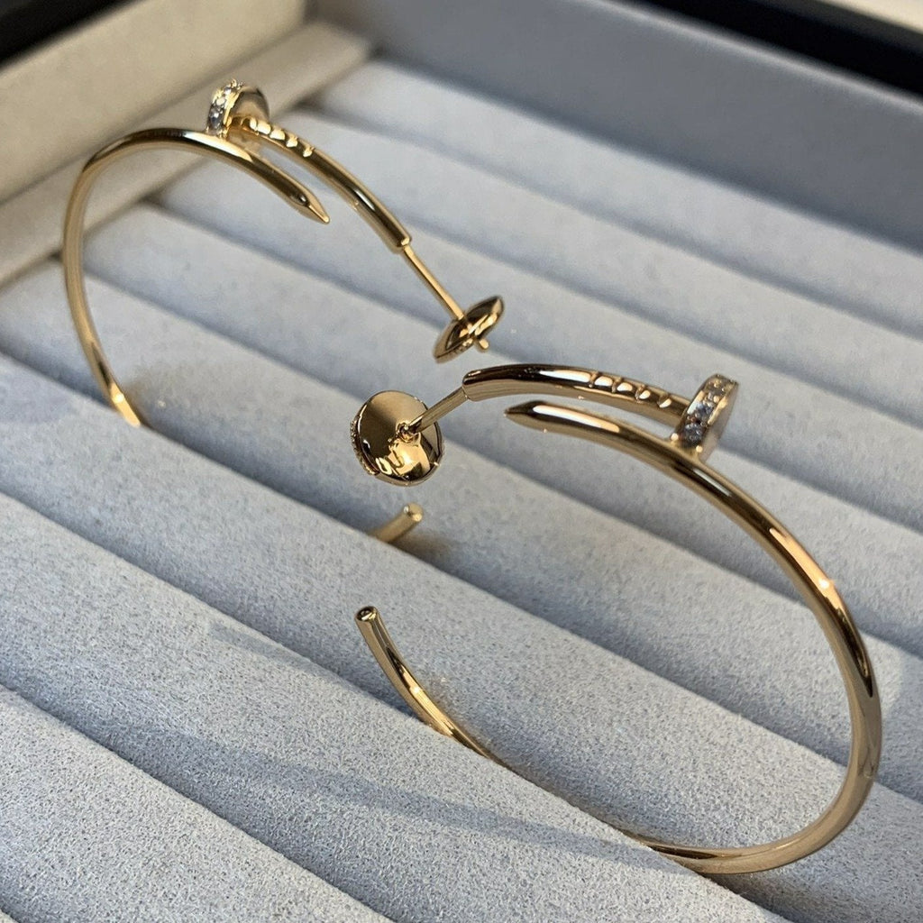 Dream JUSTE EARRINGS GOLD DIAMONDS 1.8MM