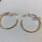 Dream JUSTE EARRINGS GOLD DIAMONDS 1.8MM