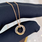 Dream TRINITY-HALSKETTE SILBER GOLD ROSÉGOLD DIAMANTEN