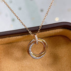 Dream TRINITY-HALSKETTE SILBER GOLD ROSÉGOLD DIAMANTEN