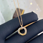 Dream TRINITY-HALSKETTE SILBER GOLD ROSÉGOLD DIAMANTEN