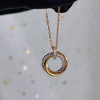 Dream TRINITY-HALSKETTE SILBER GOLD ROSÉGOLD DIAMANTEN