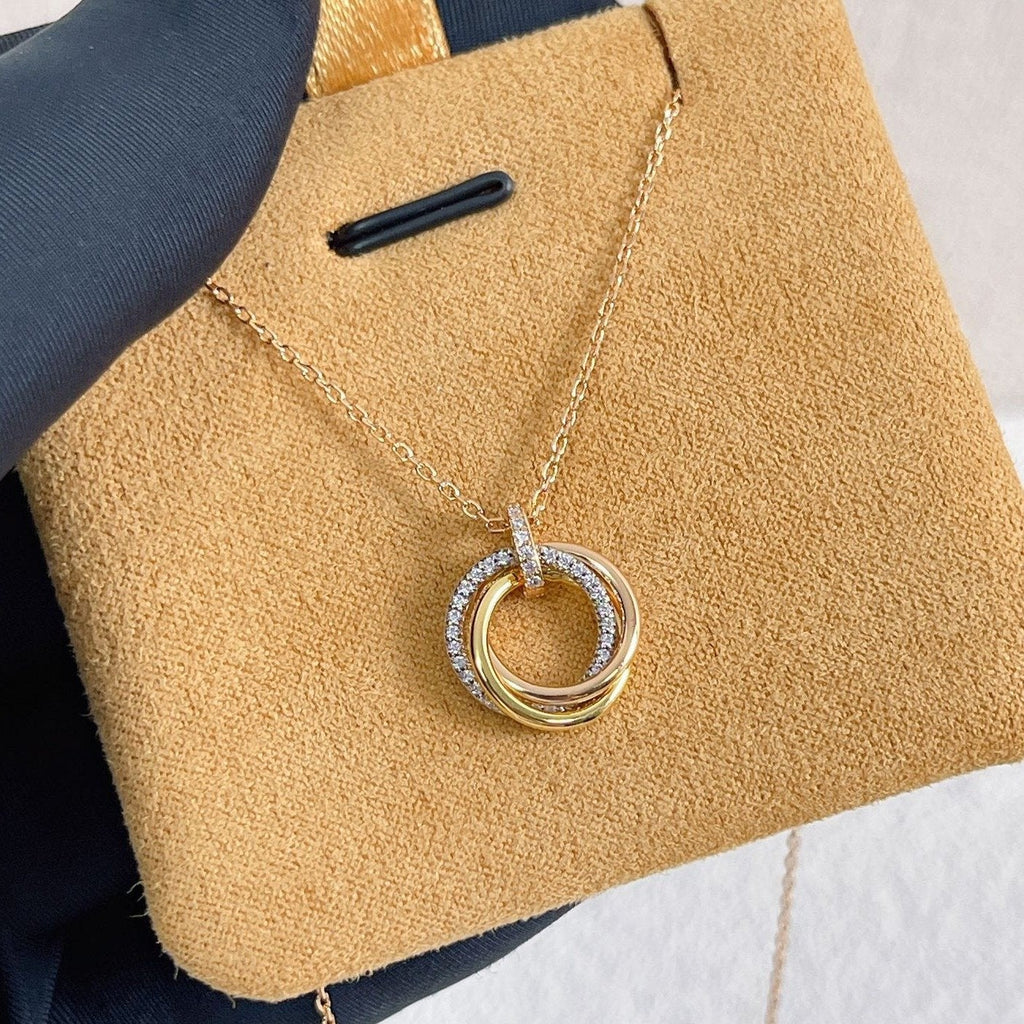 Dream TRINITY-HALSKETTE SILBER GOLD ROSÉGOLD DIAMANTEN