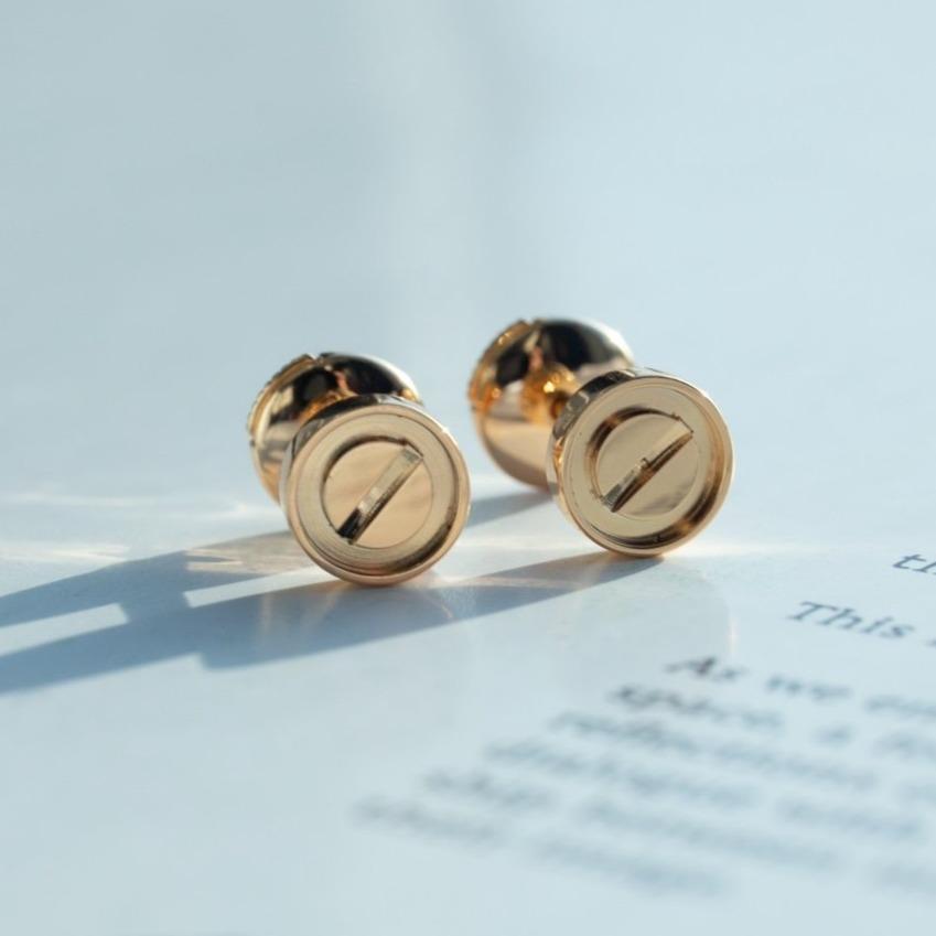 Dream LOVE EARRINGS PINK GOLD 10MM