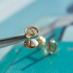 Dream LOVE EARRINGS PINK GOLD 10MM