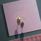 Dream LOVE EARRINGS PINK GOLD 10MM