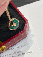 Dream AMULETTE HALSKETTE ROSÉGOLD MALACHIT