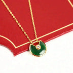 Traum AMULETTE GOLD MALACHIT HALSKETTE