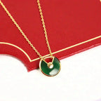 Traum AMULETTE GOLD MALACHIT HALSKETTE