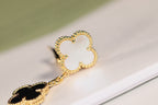 Dream CLOVER EARRINGS GOLD ONYX MOP 3 MOTIF