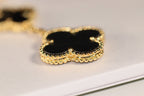 Dream CLOVER EARRINGS GOLD ONYX MOP 3 MOTIF