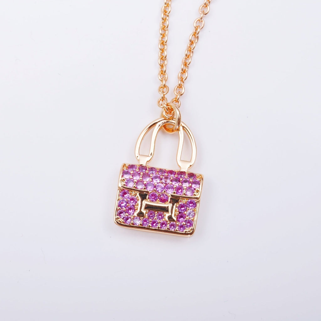Dream CONSTANCE PEDANT PURPLE DIAMOND NECKLACE