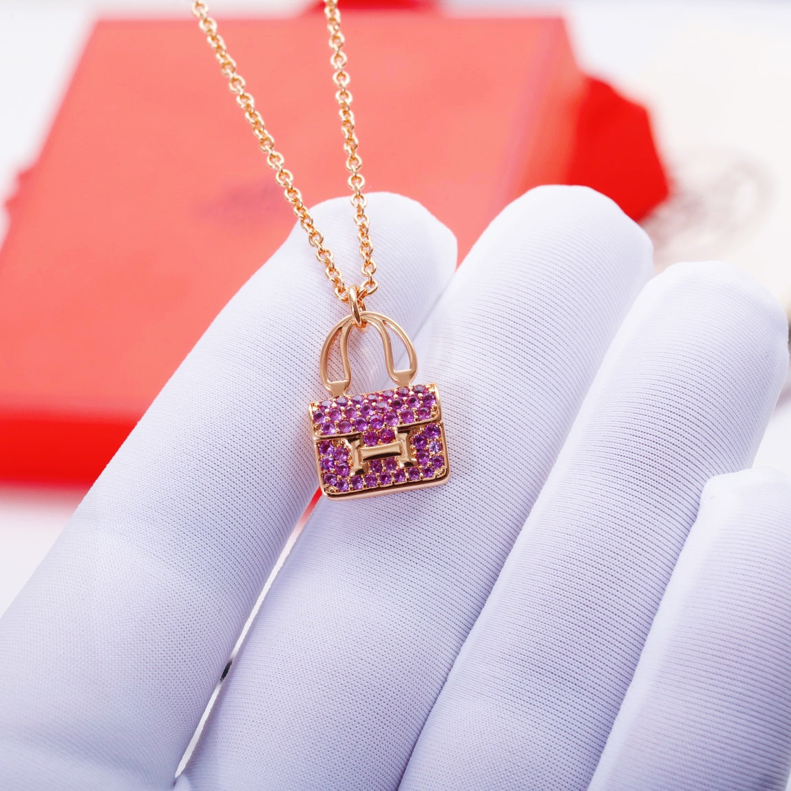 Dream CONSTANCE PEDANT PURPLE DIAMOND NECKLACE