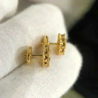 Dream CLOVER MINI 9,5 MM OHRRINGE AUS MALACHIT