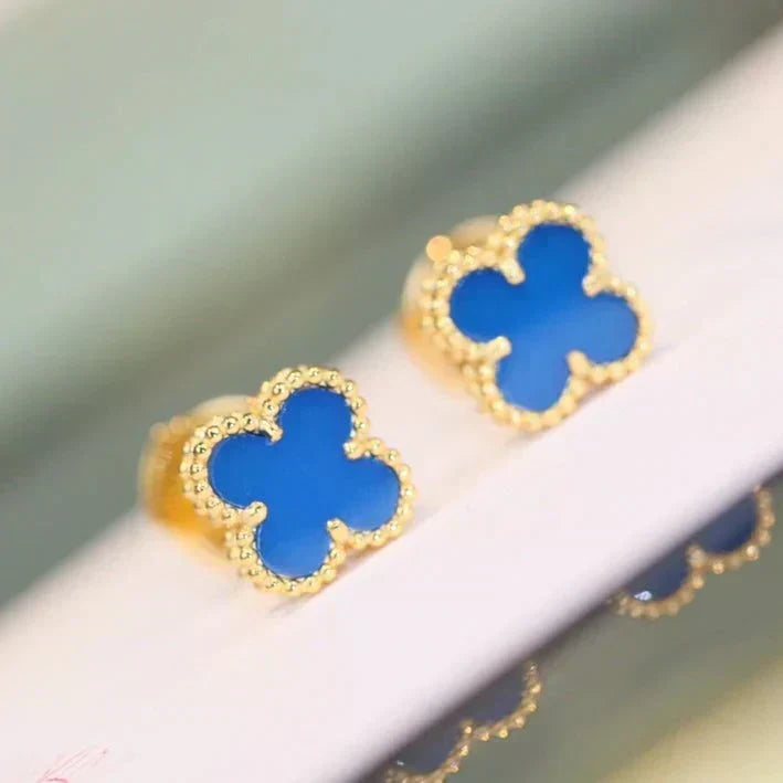 Dream CLOVER MINI 9,5-MM-OHRRINGE IN TÜRKIS