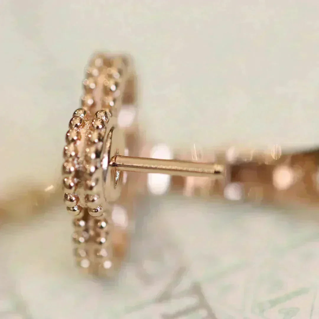 Dream CLOVER MEDIUM 1 MOTIFS FUll DIAMOND EARRINGS