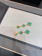 Dream CLOVER MALACHITE 3 MOTIFS GOLD