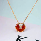Dream AMULETTE GOLD CARNELIAN ONYX NECKLACE