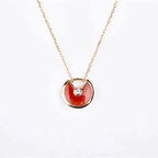 Dream AMULETTE GOLD CARNELIAN ONYX NECKLACE