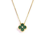 Dream CLOVER 15MM DIAMOND TURQUOISE NECKLACE