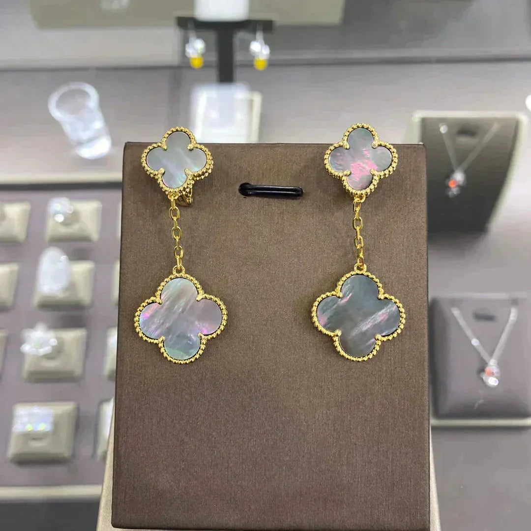 Dream CLOVER 2 MOTIFS  EARRINGS (MULTIPLE CHOICESC