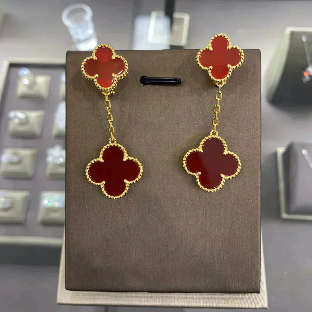 Dream CLOVER 2 MOTIFS  EARRINGS (MULTIPLE CHOICESC