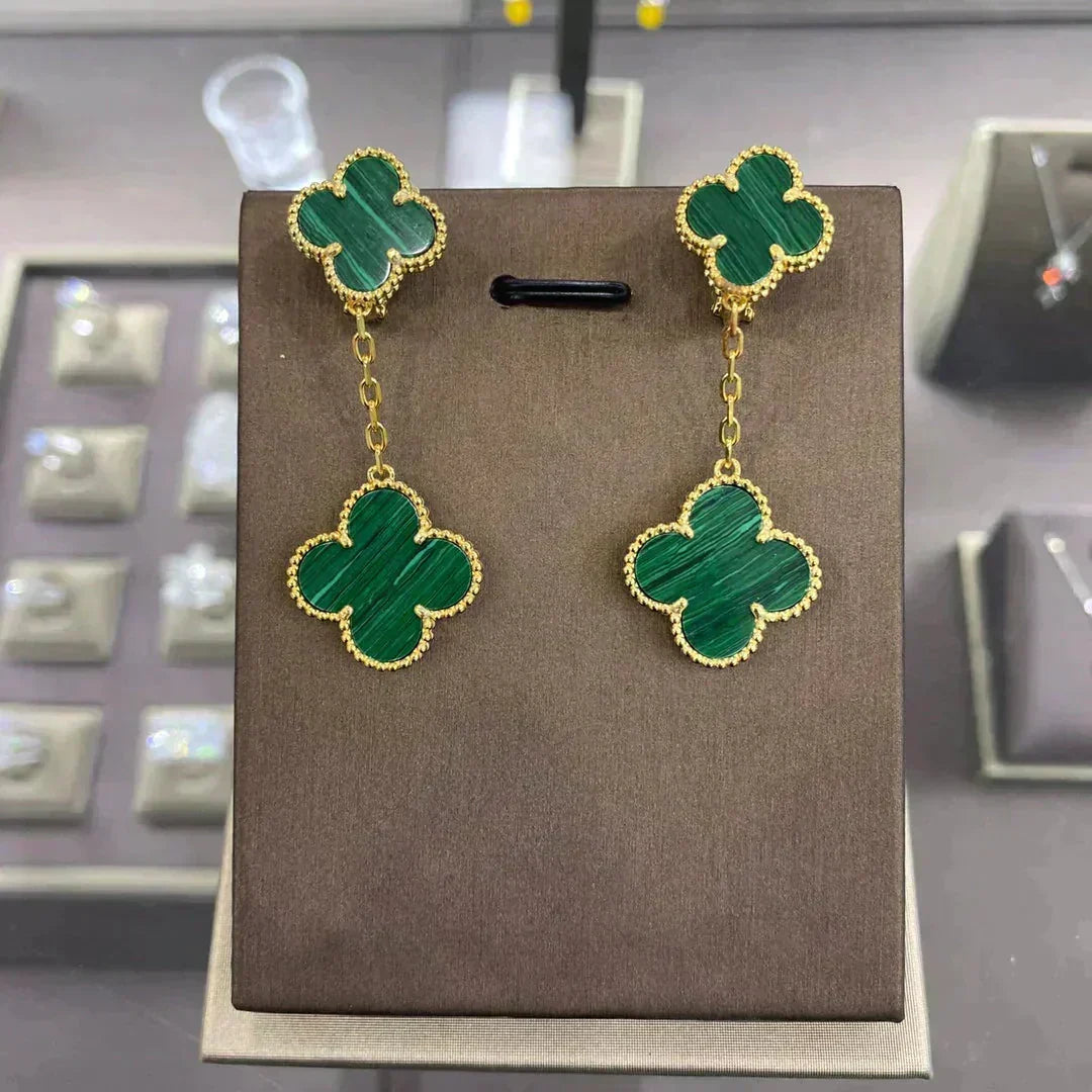 Dream CLOVER 2 MOTIFS  EARRINGS (MULTIPLE CHOICESC