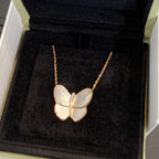 Dream BUTTERFLY GOLD MOP DIAMOND NECKLACE