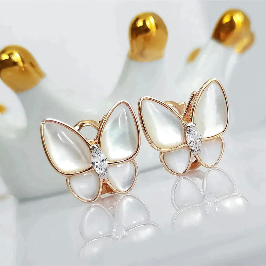 Dream BUTTERFLY MOP DIAMOND EARRINGS