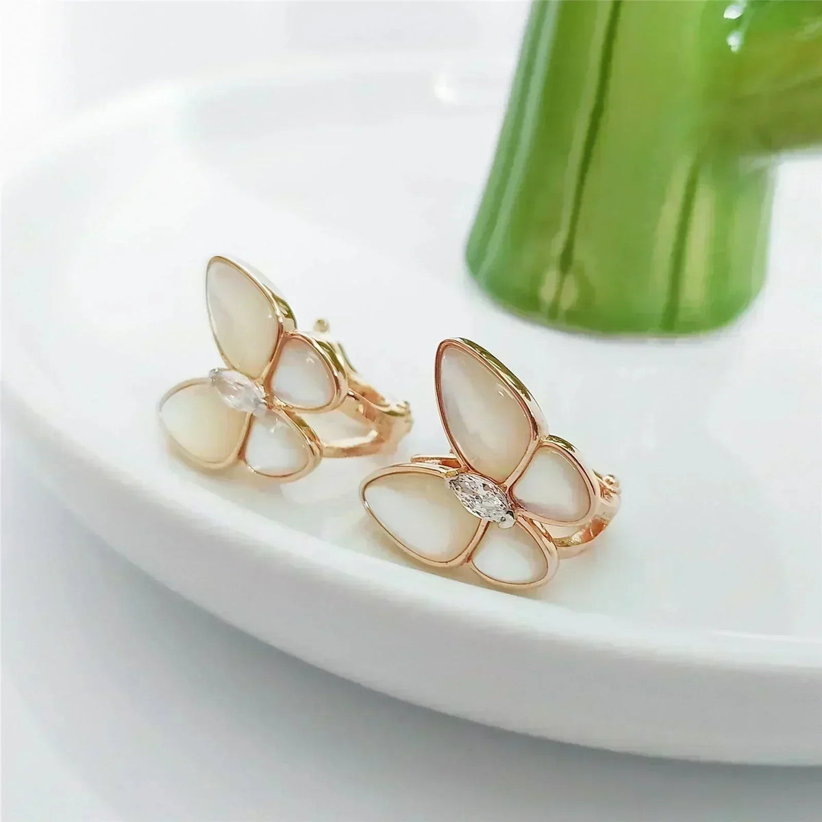 Dream BUTTERFLY MOP DIAMOND EARRINGS