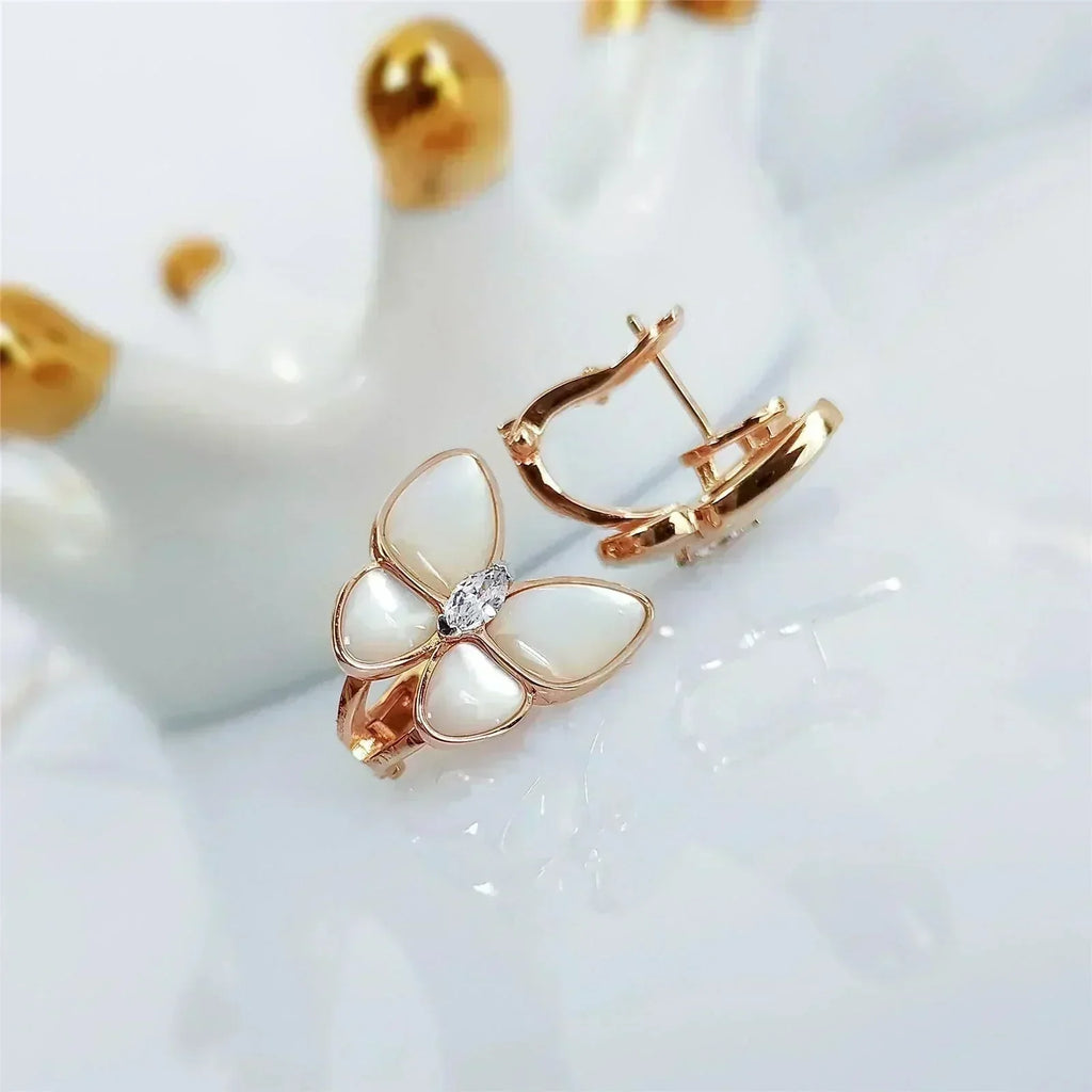 Dream BUTTERFLY MOP DIAMOND EARRINGS