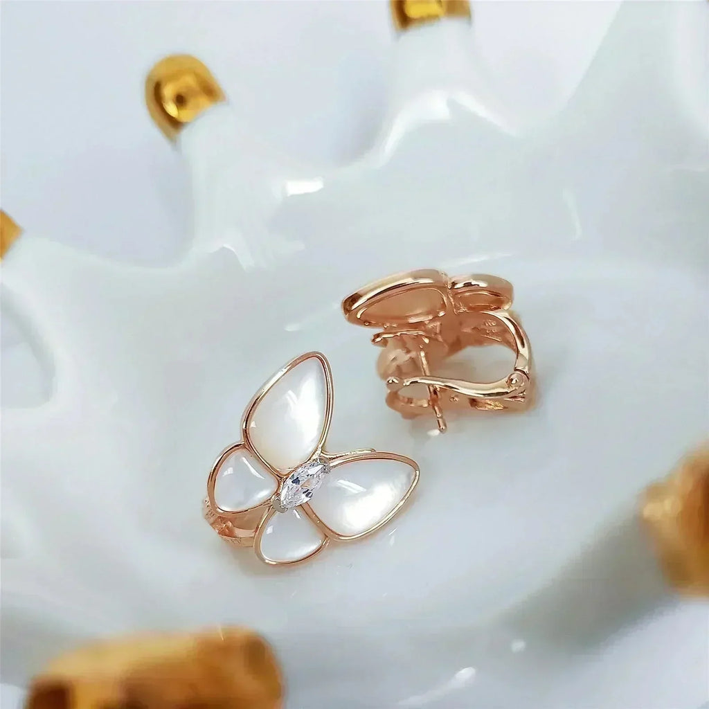 Dream BUTTERFLY MOP DIAMOND EARRINGS