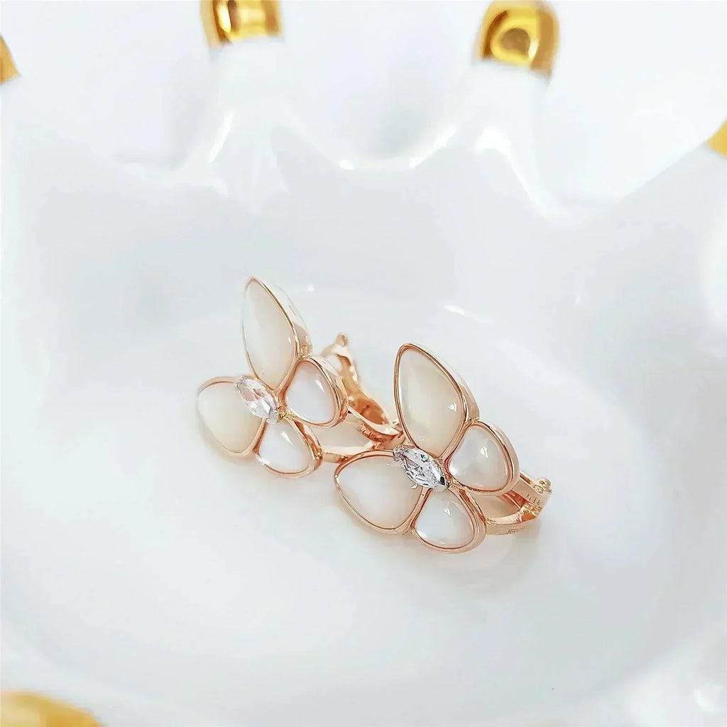 Dream BUTTERFLY MOP DIAMOND EARRINGS