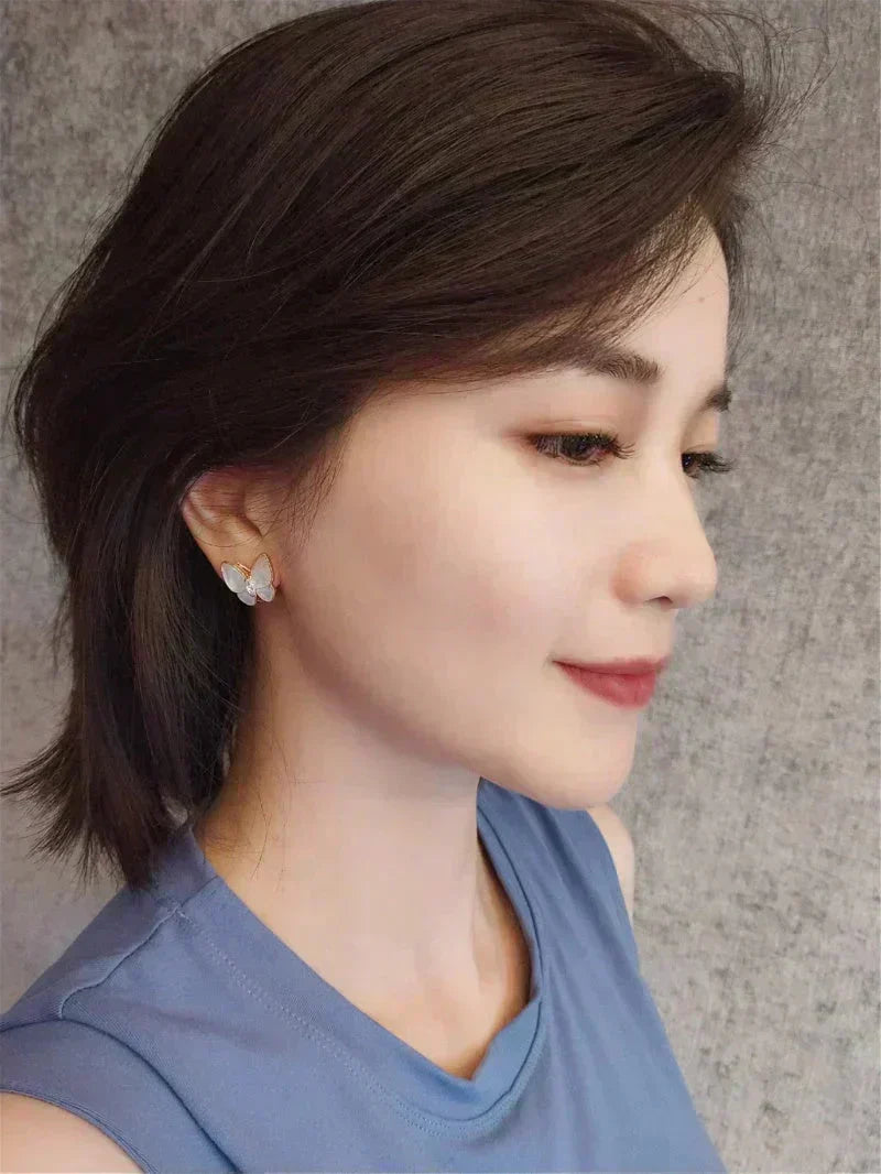 Dream BUTTERFLY MOP DIAMOND EARRINGS