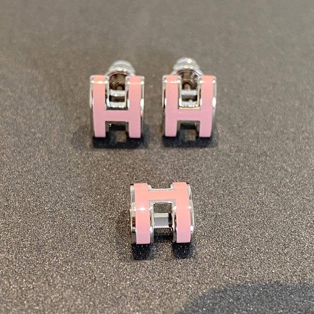 Dream MINI POP H SILVER EARRINGS PINK