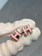 Dream MINI POP H SILVER EARRINGS PINK