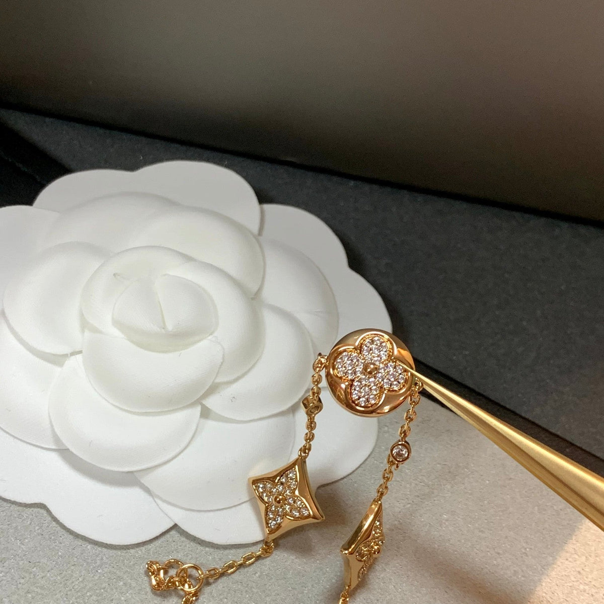 Dream STAR AND SUN 4 MOTIFS GOLD DIAMONDS BRACELET